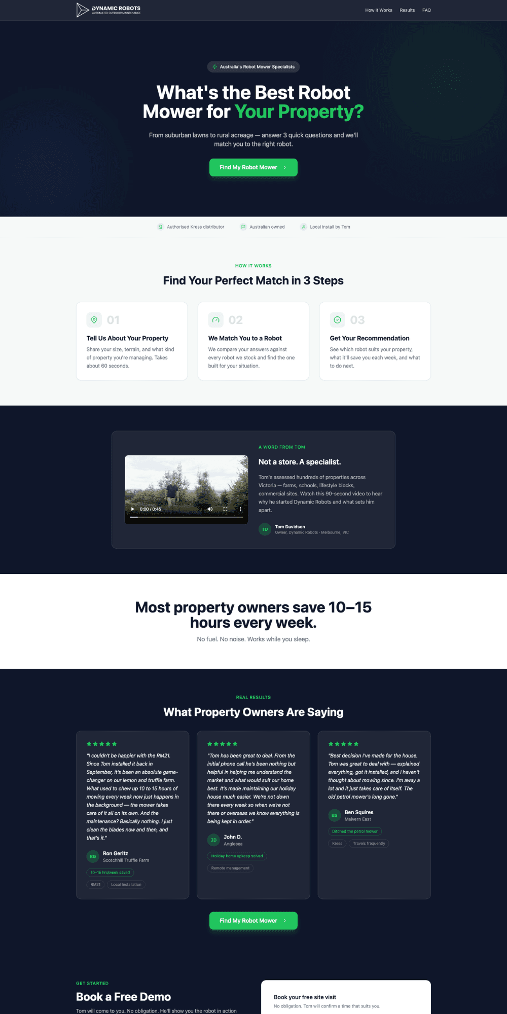 Dynamic Robots — Robotic Lawn Care