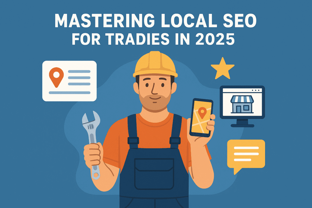Hero image illustrating: Mastering Local SEO: A Tradie's Guide to Dominating Local Search in 2025
